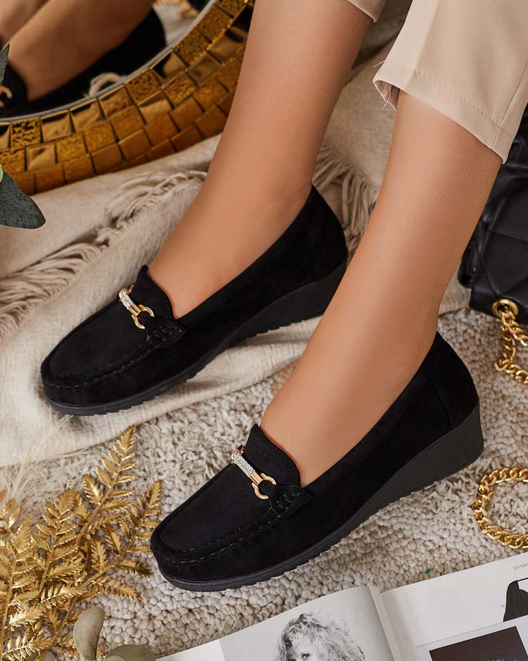 Royalfashion Damen eko Wildleder Mokassins Ewo