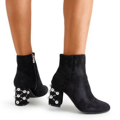 Schwarze Stiefeletten von mit dekorativem Absatz Rio Verde - Schuhe