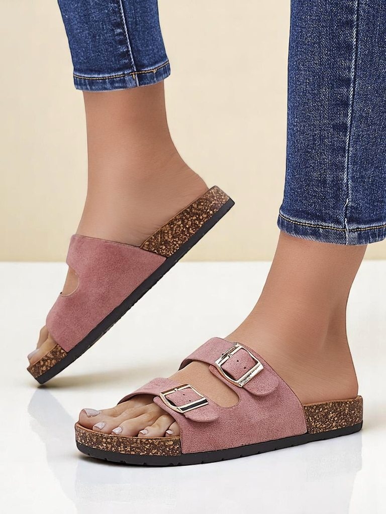 Royalfashion Damensandalen mit Schnallen Foumy