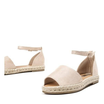 OUTLET Beige Espadrilles mit Velino-Schnitt - Schuhe