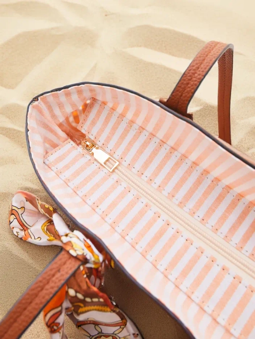 Royalfashion Велика солом'яна літня жіноча сумка