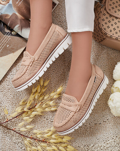 Royalfashion Openwork Damen Mokassins Leteller