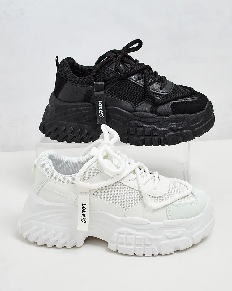 Royalfashion Damen Plateau Turnschuhe Bereya