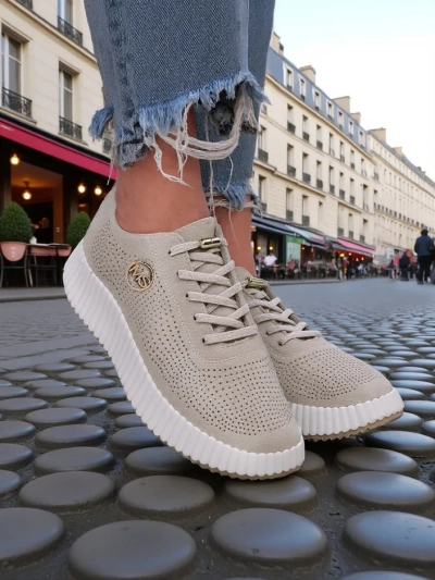 Royalfashion Damen sportliche Schnürsneaker Tobin