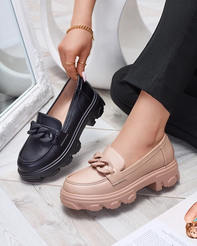 Жіночі мокасини світло-коричневого кольору Aromg- Footwear