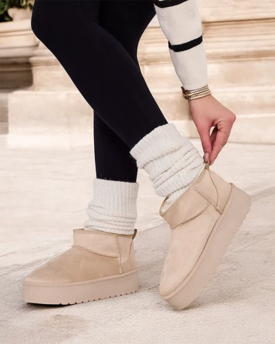 Royalfashion Kurze Damen Schneestiefel Komano