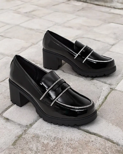 Royalfashion Damen Lackloafer Befies