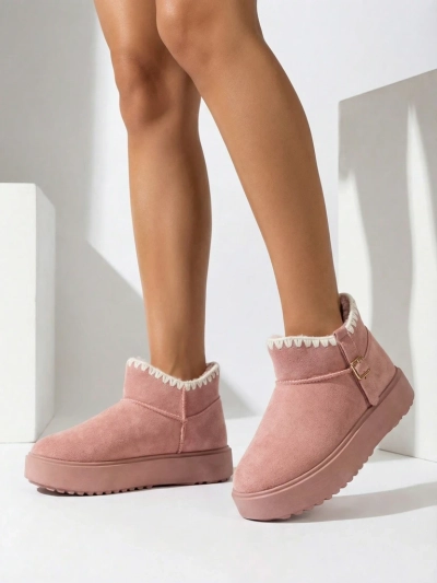 Royalfashion Damen kurze Schneestiefel Ewioz