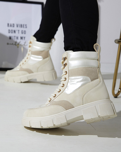 Cream Damen isolierte Trapper-Stiefel Kasemi- Footwear