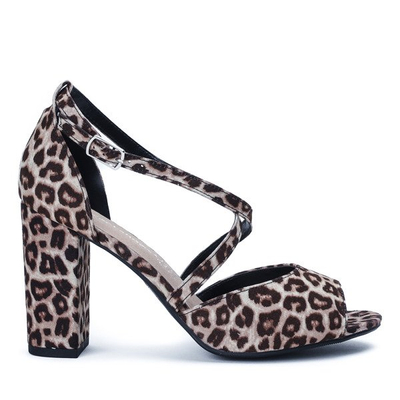 Sandalen auf einem Pfosten mit Leopardenmuster Erynela - Footwear