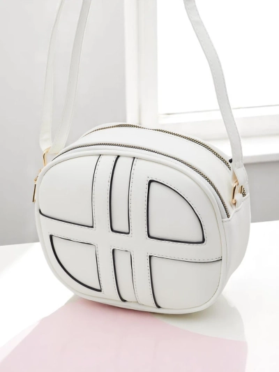 Royalfashion Kleine Damen-Rundhandtasche aus Eco-Leder Riva Circle