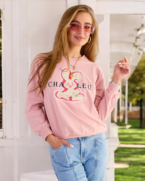 Світшот Royalfashion Жіночий бавовняний світшот з тонким принтом