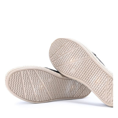 Schwarze Espadrilles mit Brille-Glitzer - Schuhe 1