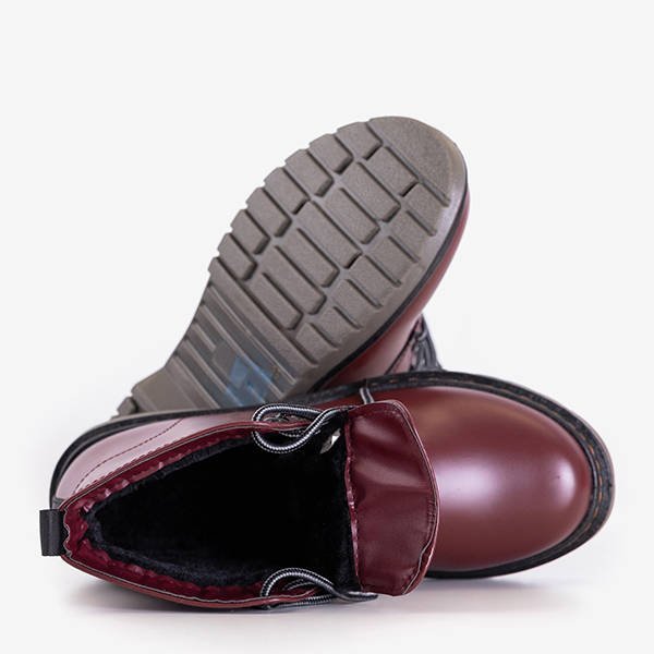 Sereia burgundy Öko-Leder Damen Arbeitskleidung - Schuhe