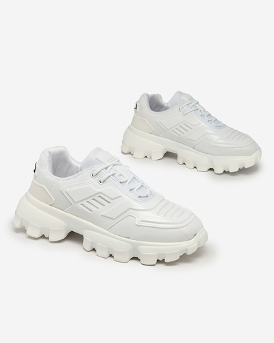 Royalfashion Weiße Sport-Sneakers aus Stoff für Herren Lamkim