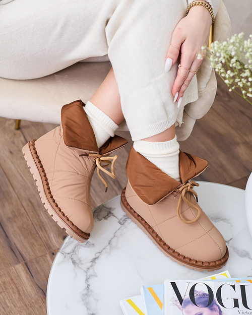 Жіночі снігоступи Royalfashion коричневого кольору Nevonsis