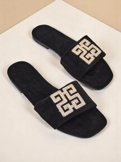 Royalfashion Damen-Hausschuhe mit flacher Sohle Zamila
