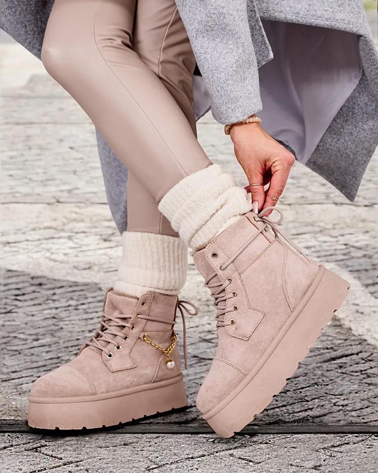 Royalfashion Damen Schnürstiefel Woruces