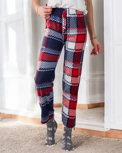 Royalfashion Baumwollweihnachts-Hosen für Frauen aus karierten Pyjamas