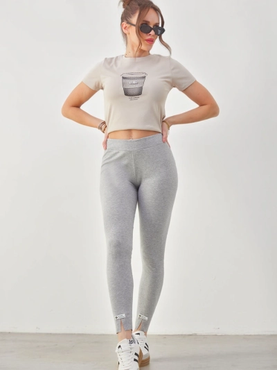 Royalfashion Damen Ripp-Cotton Leggings