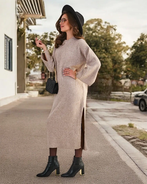 Довга сукня светр для жінок від Royalfashion