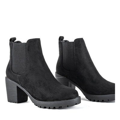 Schwarze Damenstiefel mit hohem Absatz von Brando - Footwear