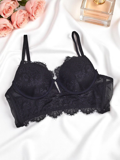 Royalfashion Damen gepolsterter Spitzenkorsett-BH Grace Korsett