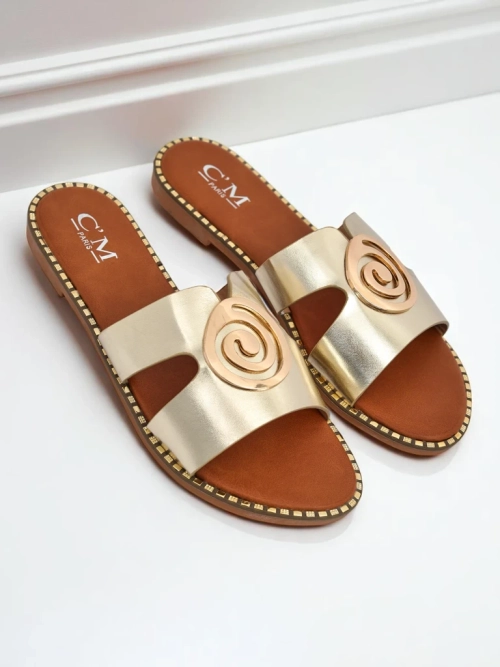 Royalfashion Жіночі тапочки на плоскій підошві Glam Bliss