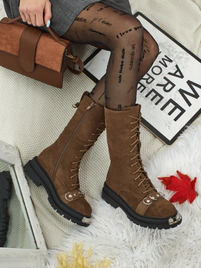 Royalfashion Damen Stiefeletten Werces zum Schnüren