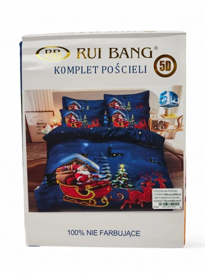 Royalfashion Weihnachtsbettwäsche 160x200 3-TEILIGES Set