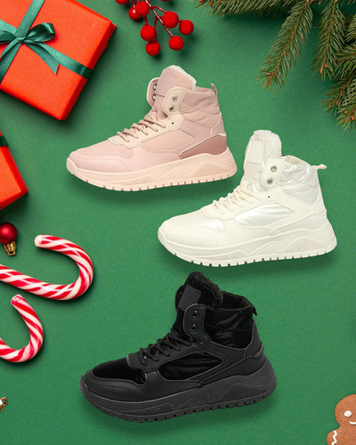 Royalfashion Isolierte Damen-Sneakers mit Fell Retodaf