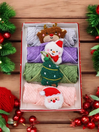 Royalfashion Weihnachtshandtuch-Set Frohe Weihnachten