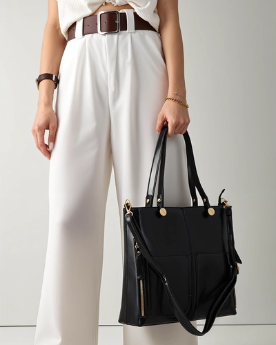 Royalfashion Elegante große Damenhandtasche mit Taschen