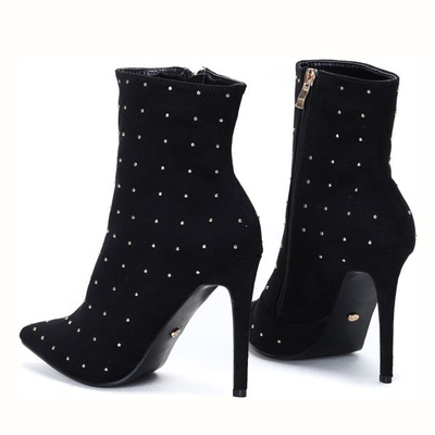 Schwarze Stöckelschuhe mit Strasssteinen Audrey - Footwear