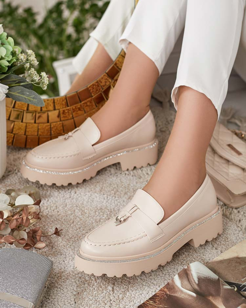 Royalfashion Жіночі мокасини з цирконами Ali