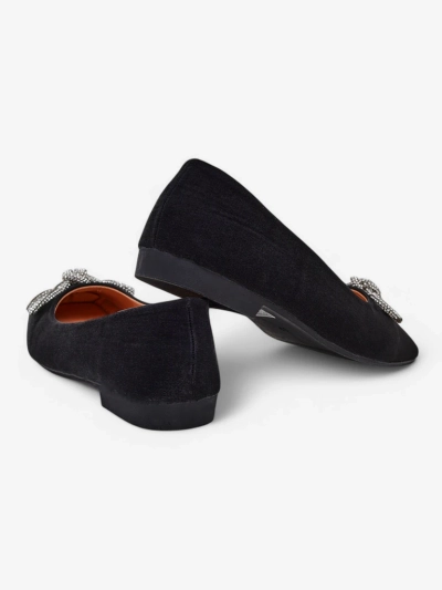 Royalfashion Damenballerinas mit Schleife und Glanz Ofenal