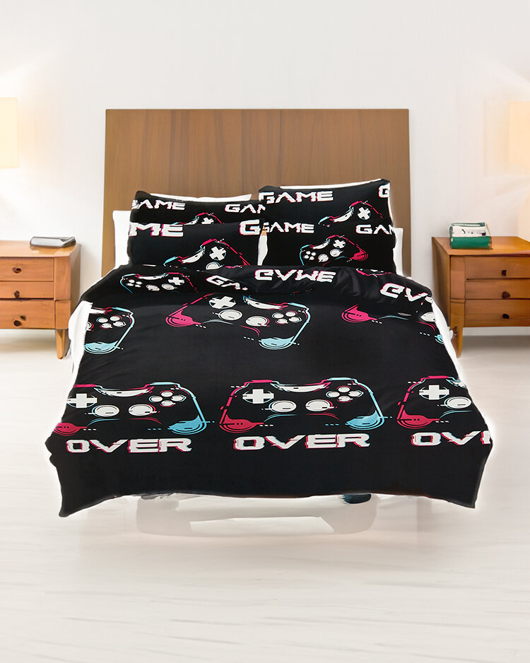 Royalfashion Gemusterte Bettwäsche 160x200 3er Set