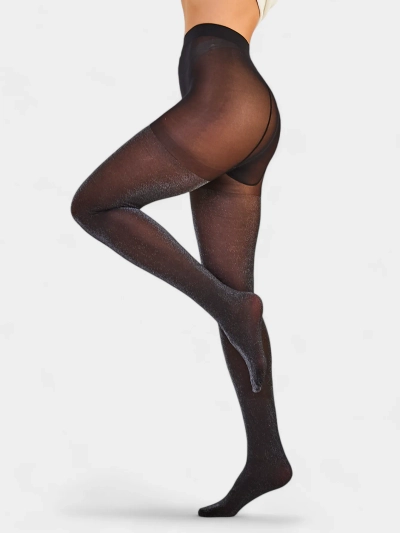 Royalfashion Damen Leggings mit Glitzer 20 DEN
