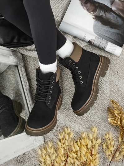 Damen Trapper Stiefeletten Avienne