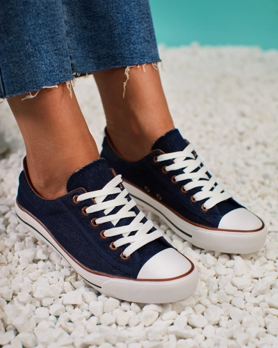 Royalfashion Marineblaue Damen Gumpy Sneakers