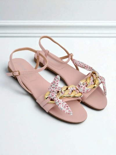 Royalfashion Damen Sandalen mit flacher Sohle BareLuxe