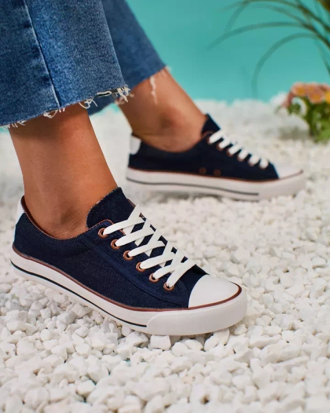 Royalfashion Marineblaue Damen Gumpy Sneakers
