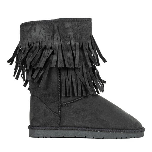 Уггі чорного кольору з китицями Sisi - Взуття