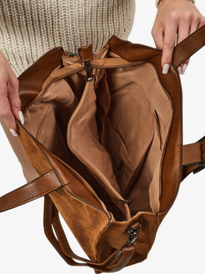 Damen Shopper Handtasche Daverna aus Öko-Wildleder