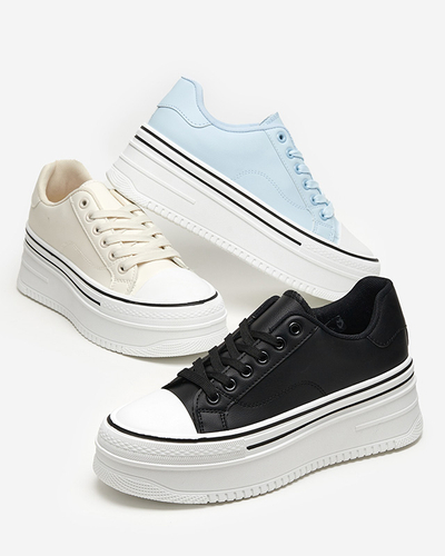 Cremefarbene Damen-Sportschuhe a'la Sneakers Aniel - Footwear