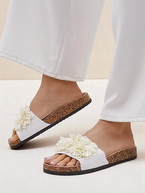 Royalfashion жіночі шльопанці з маленькими квітками Occes