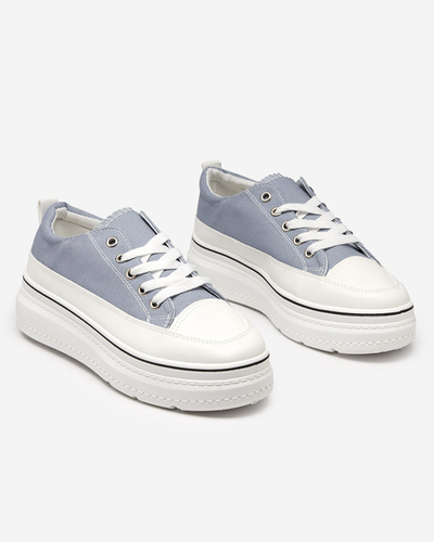 OUTLET Blaue und graue Damen-Sneakers auf der Veritar-Plattform - Schuhe