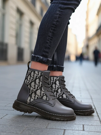 Royalfashion Damen Stiefeletten mit Print Efrioz