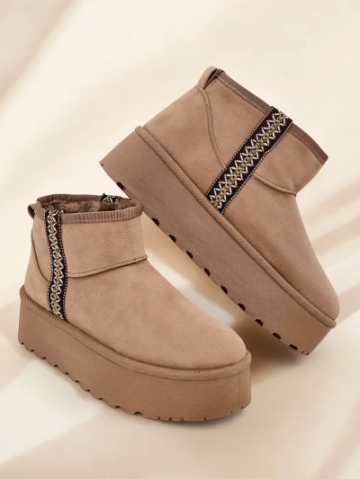 Royalfashion Kurze Stiefel Damen Schneestiefel Stil Haluzi