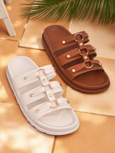 Royalfashion Жіночі шльопанці на плоскій підошві Aurelia Roma